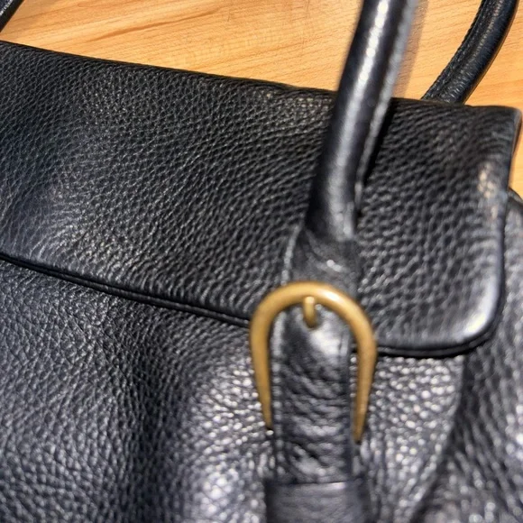 MIUMIU Archive Tote Semi Shoulder bag Logo Leather Black - Picture 12 of 14